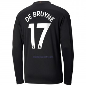 Maillot de Foot Manchester City Kevin De Bruyne 17 Extérieur 2020-21 Manches Longues